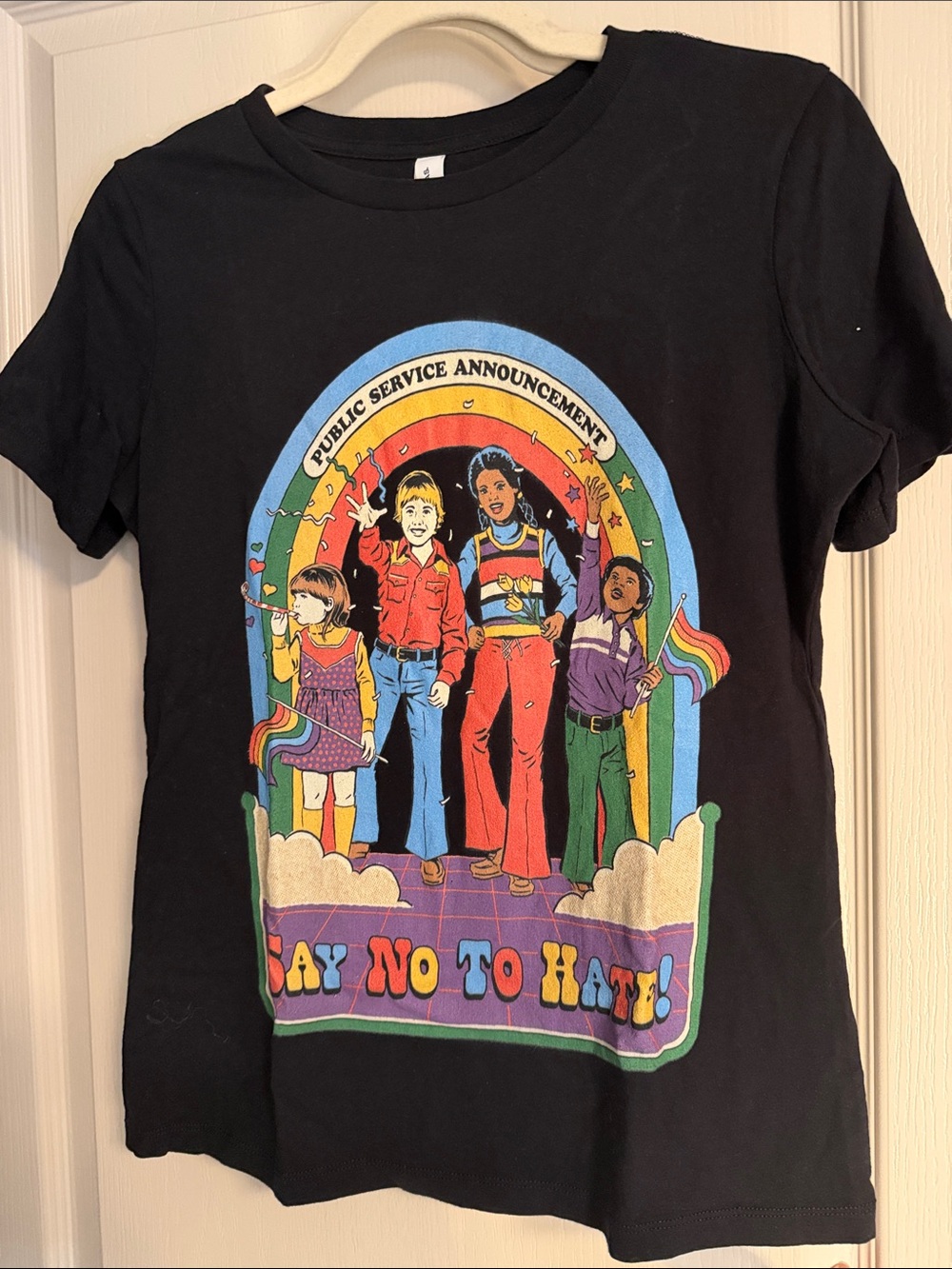 Black 'Say No To Hate' Graphic Tee -